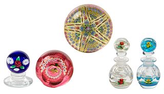Paperweight and Perfume Bottle Assortment