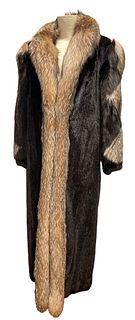 Vintage R BOLAN Custom Mink & Fox Fur Coat