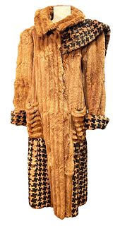Vintage 1980's R BARTHMAN Dyed Beaver Coat 