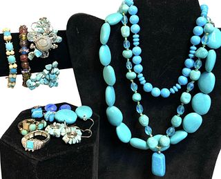 Turquoise Vintage Costume Jewelry Collection