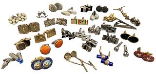 Collection Cufflinks, Some Sterling Silver, Wedgwood & More 