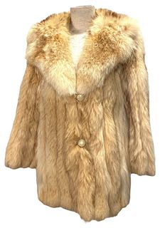 Vintage ALPER RICHMAN Fox Fur Mid Length Coat