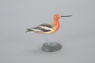 Miniature Avocet by A. Elmer Crowell (1862-1952)