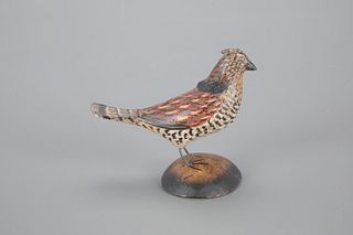 Miniature Grouse by A. Elmer Crowell (1862-1952)