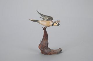 Miniature Flying Blue Jay by Russ P. Burr (1887-1955)