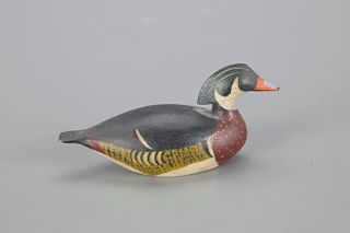 Miniature Wood Duck by Joseph W. Lincoln (1859-1938)
