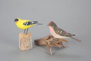 Goldfinch and Sparrow by Peter Peltz (1915-2001)