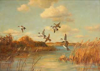 Frank Vining Smith (1879-1967), Startled Ducks