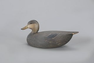 Miniature Black Duck by Oliver "Tuts" Lawson (b. 1938)