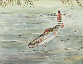 William J. Schaldach (1896-1982), Small Brook Trout #2