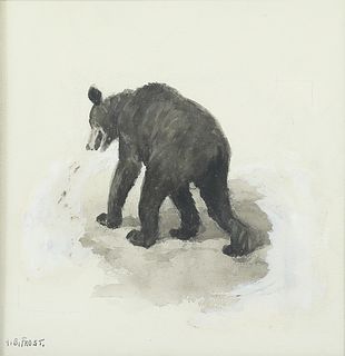 Arthur Burdett Frost (1851-1928), Vignette of A Bear
