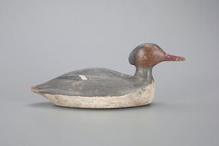 Rare Red-Breasted Merganser Decoy by Charles Morey Lewis (1878-1949)