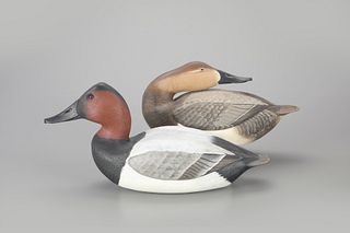 Canvasback Pair by James "Corb" Reed (1897-1987)