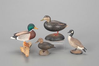 Four Contemporary Miniature Waterfowl