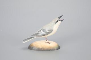 Miniature Northern Mockingbird by Frank S. Finney (b. 1947)