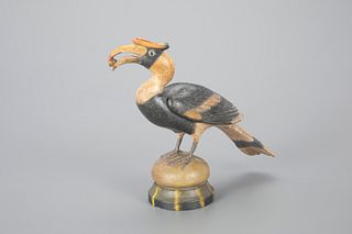 Miniature Great Hornbill by Frank S. Finney (b. 1947)