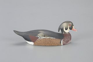 Miniature Wood Duck by Ken Harris (1905-1981)