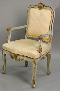 Louis XV style armchair made up of old elements.