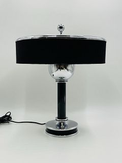 Vintage Drum Table Lamp in the Art Deco Style