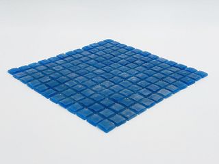 5 boxes of Cobalt Blue Glass Mosaic Tile Backsplash 1x1