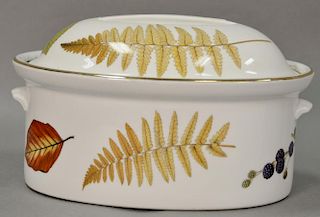 Eight Royal Worcester porcelain set Evesham Wild Harvest" to include covered tureens, cooking dishes, and bowls plus three ex