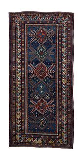 Antique Kazak Long Rug, 5’7’’ x 11’11’’ (1.70 x 3.63 M)