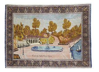 Vintage Pictorial Tabriz Rug, 3’3” x 4’7” (0.99 x 1.40 M)