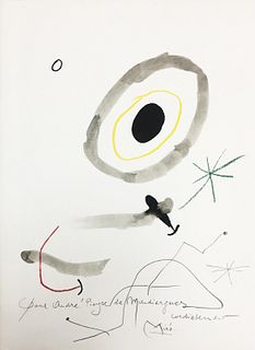 Joan Miro (After) - Pour M Andre Pieyre de Mandiargues