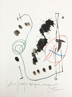 Joan Miro (After) - Pour M Jacques Lassaigne