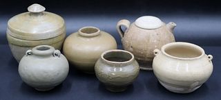 Collection of (6) Chinese Celadon Wares.
