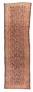 Antique Mahal Long Rug, 4’1’’ x 13’2’’ (1.24 x 4.01 M)