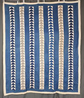 Antique c1900s Flying Geese Quilt
