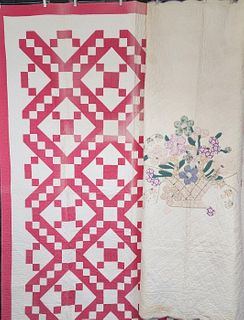 2 Vintage c1930s Quilts, one applique