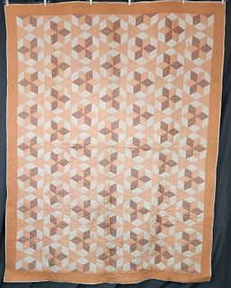 Vintage 1930s Six-Pointed Star Quilt