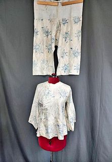 Vintage Chinese Ladies Silk Pajamas