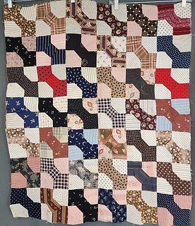 Antique c1890 Bow Tie Quilt Top - Small
