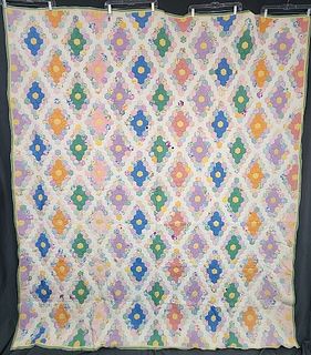 Vintage c1930 Martha Washington Garden Quilt