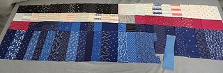 Group of 90 Antique c1900 Fabric Samples