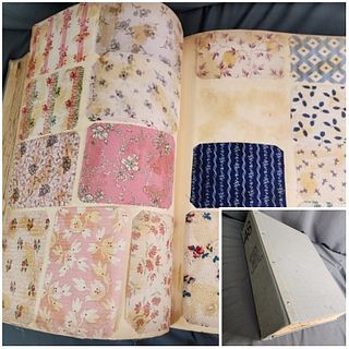 Rare 19th Century Textile Sample Scrap Book II