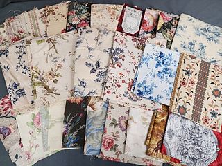Group of 26 c1900s Large French Fabric Samples