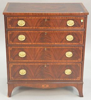 Baker Federal style inlaid chest. ht. 35in., wd. 30in., dp. 16in.