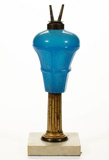 PRESSED BIGLER WHALE OIL / FLUID STAND LAMP,