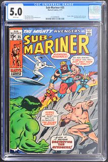 Marvel Comics SUB-MARINER #35, CGC 5.0