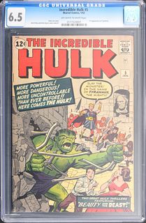 Marvel Comics THE INCREDIBLE HULK #5, CGC 6.5