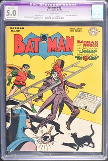 DC Comics BATMAN #40, CGC Restored 5.0