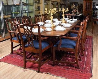 English Style Mahogany Dining Table and Chairs