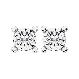 Diamond 5/8 Ct.Tw. Solitaire Stud Earrings in 14K White Gold