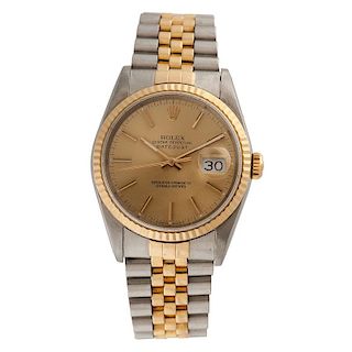 Rolex Oyster Perpetual Datejust in 18 Karat Yellow Gold and Stainless Steel