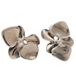 Angela Cummings Orchid Earrings in Sterling Silver