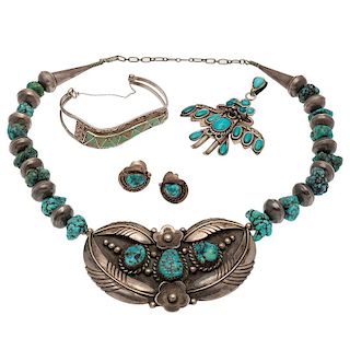 Sam Platero Kingman Turquoise Necklace PLUS
